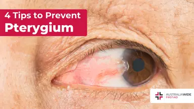 Prevent pterygium article header – First Aid Article in Nelson Bay